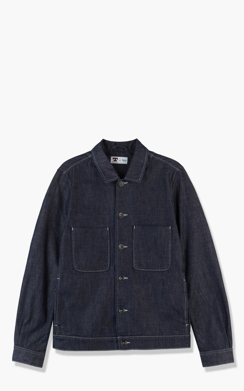 Tellason Cruise Jacket Slim Washed Denim Ocean Dark