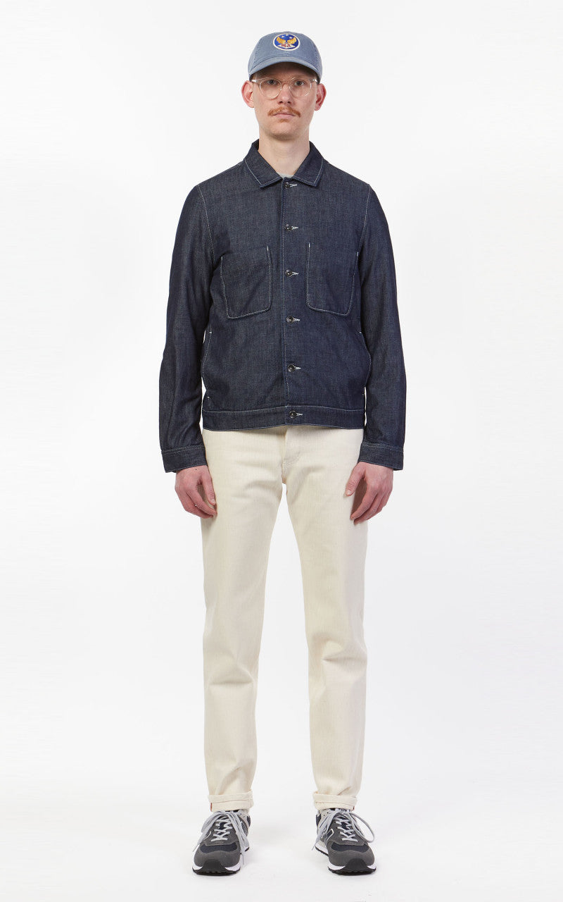 Tellason Cruise Jacket Slim Washed Denim Ocean Dark