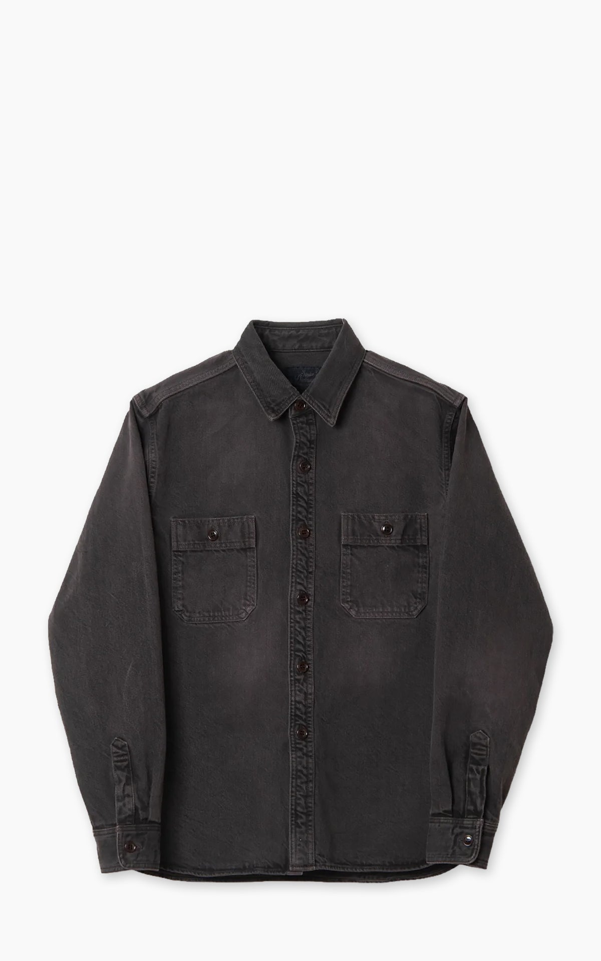 Studio D'Artisan D5745 Layered Color Denim Shirt Kuro-Beni