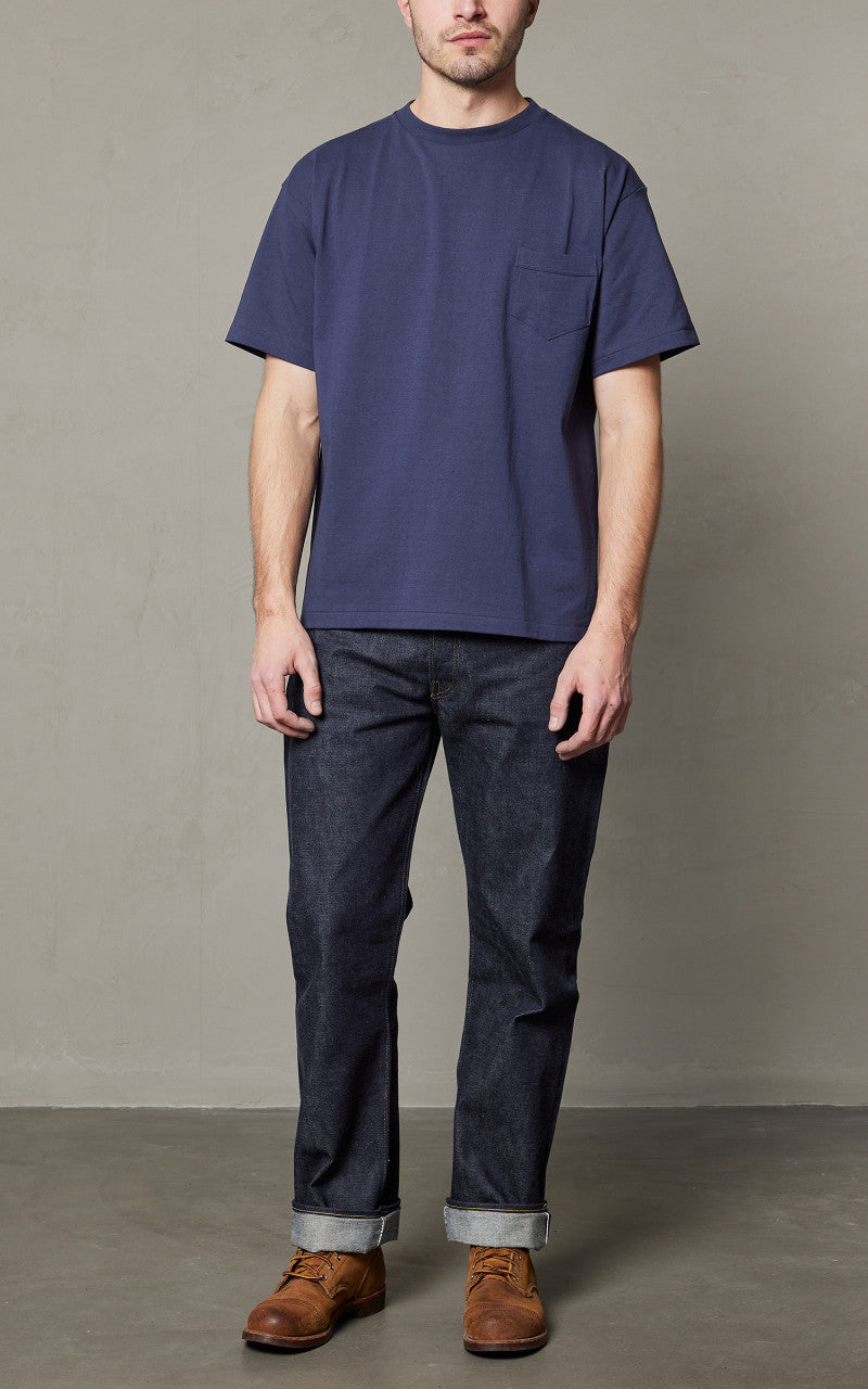 DENIM MOCK NECK H/S TEE / INDIGO Lサイズ DENIM MOCK NECK H/S TEE / INDIGO Lサイズ mock neck L/S T