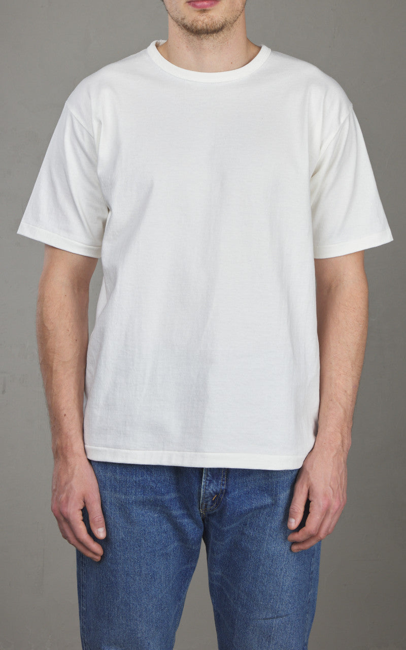 Denime Lot 271 Crew Neck Plain T-Shirt Off White