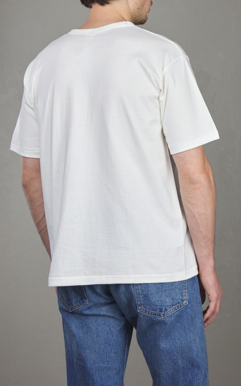 Denime Lot 271 Crew Neck Plain T-Shirt Off White