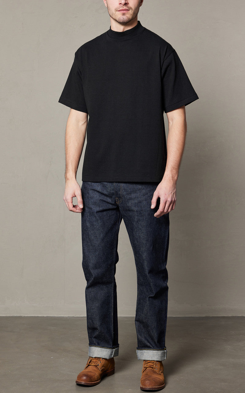 Denime Lot 264 Mock Neck T-Shirt Black