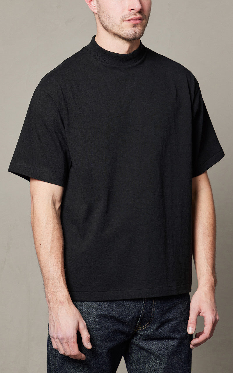 Denime Lot 264 Mock Neck T-Shirt Black
