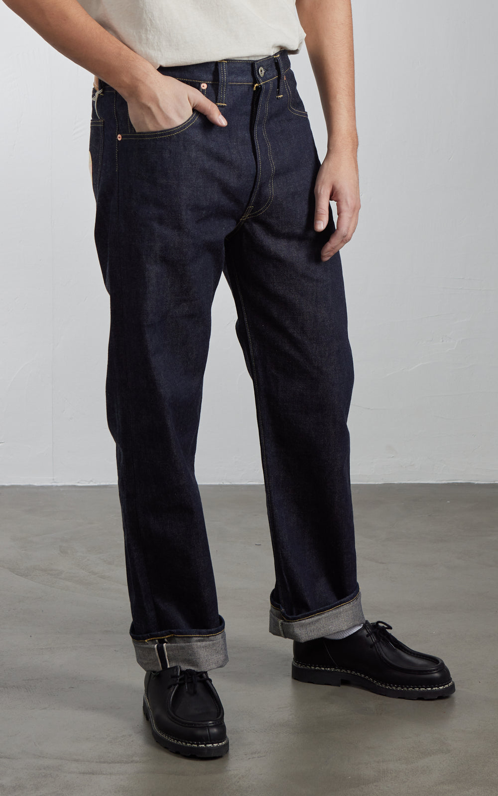 Denime Lot 220XX-S WWII Model Jeans Selvedge Unwashed Indigo 14.7oz