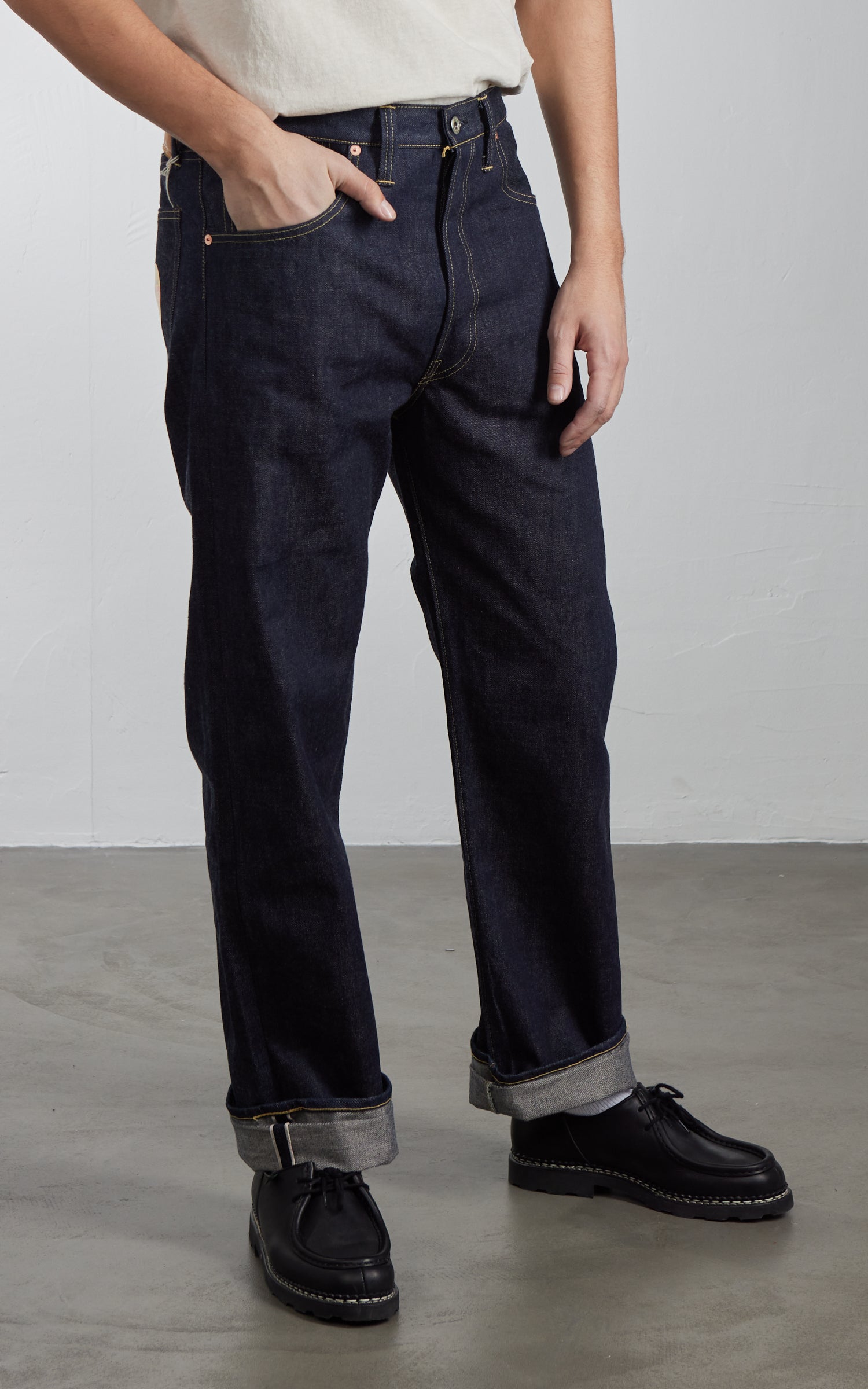 Denime Lot 220XX-S WWII Model Jeans Selvedge Unwashed Indigo 14.7oz