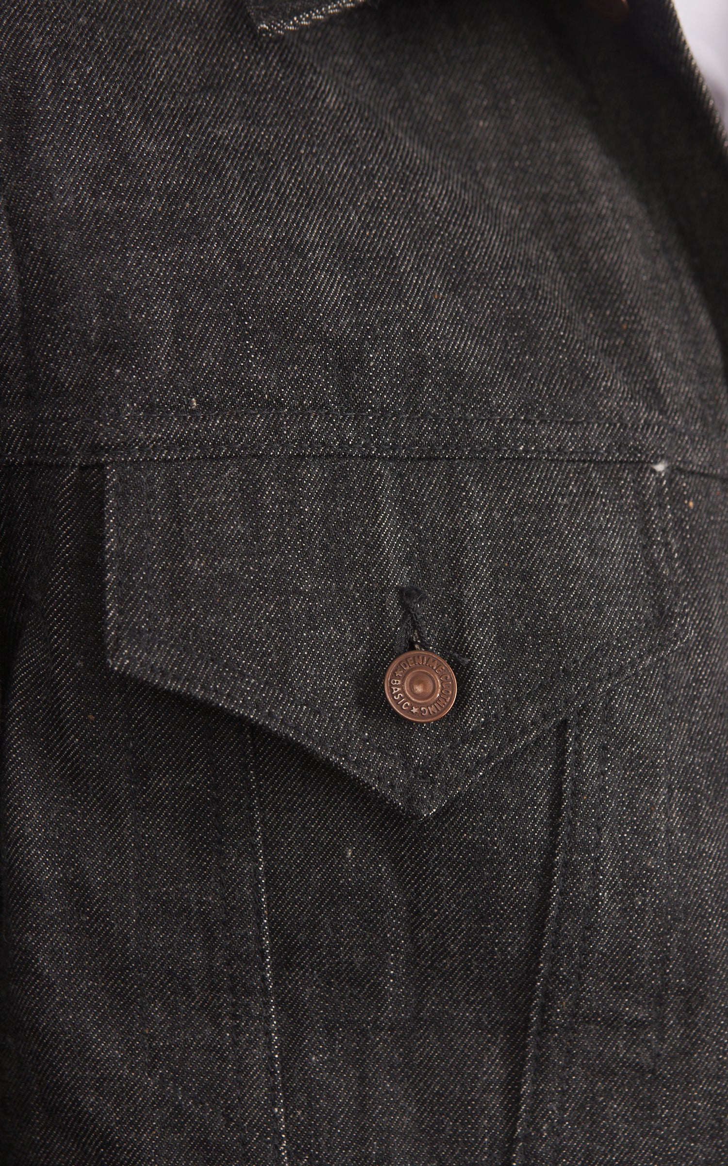 Denime Lot 233-66B Type III Denim Jacket Selvedge Black