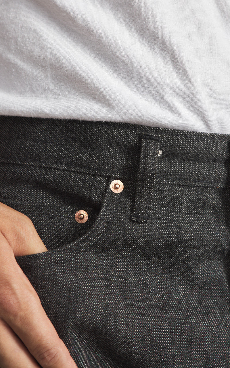 Denime Lot 224 66B Model Jeans Selvedge Black 14.5oz