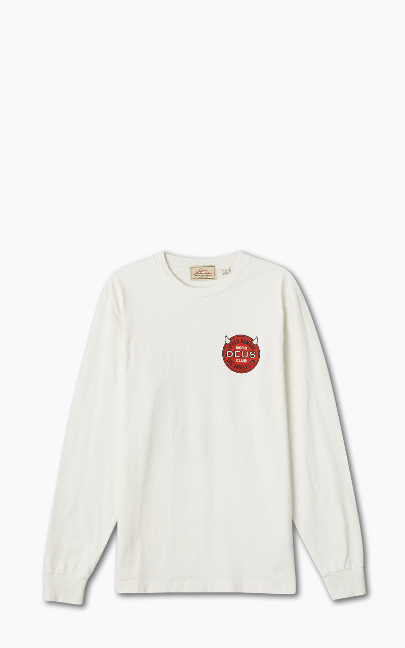 Deus Ex Machina Riding Hot LS Tee Vintage White