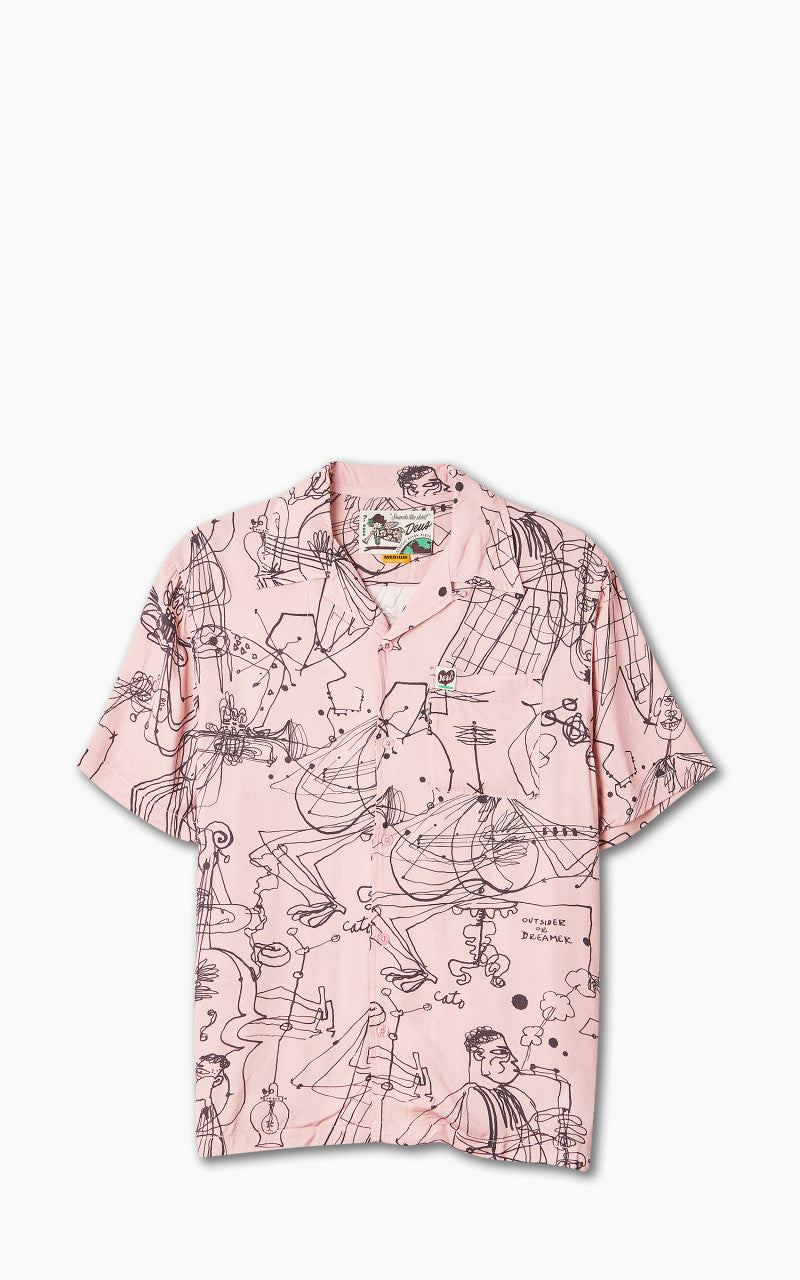 Deus Ex Machina R.G Cato Short Sleeve Shirt Zephyr Pink