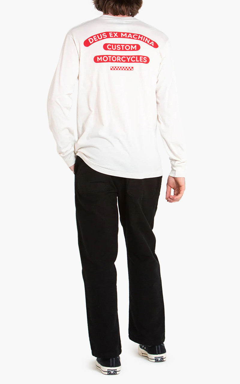 Deus Ex Machina Ingenue LS Tee Vintage White