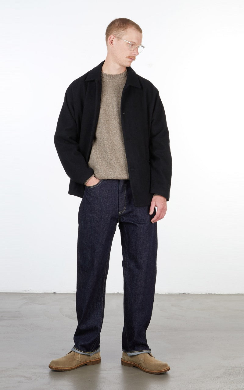 Still By Hand 5 Pocket Denim Pants Navy