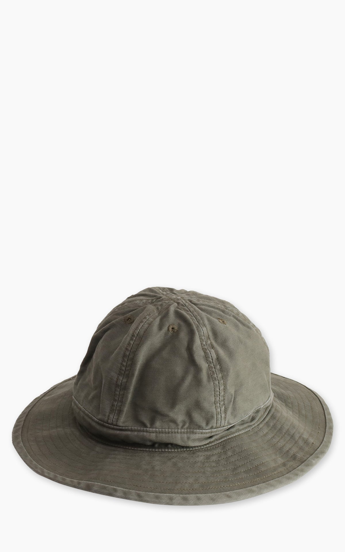 Decho Military Army Hat Back Satin Olive