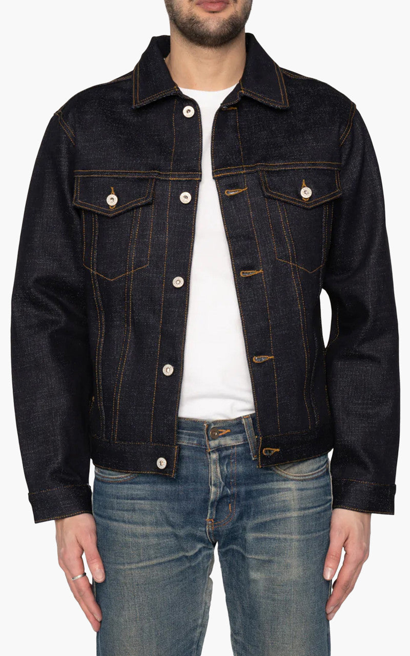 Naked & Famous Denim Jacket Elephant 11S Grandrelle Stretch 20oz