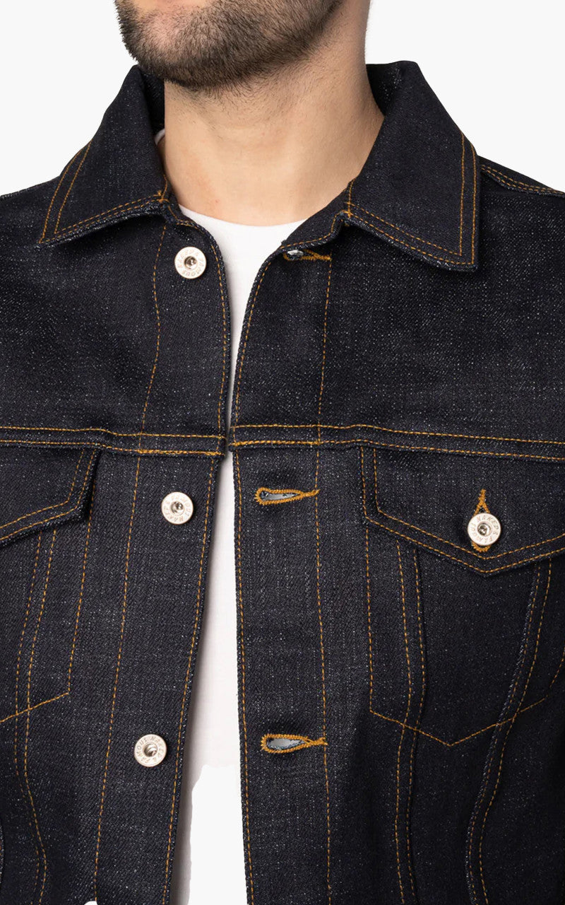 Naked & Famous Denim Jacket Elephant 11S Grandrelle Stretch 20oz