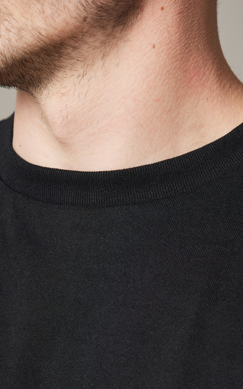 Denime Lot 263 Crew Neck Pocket T-Shirt Black