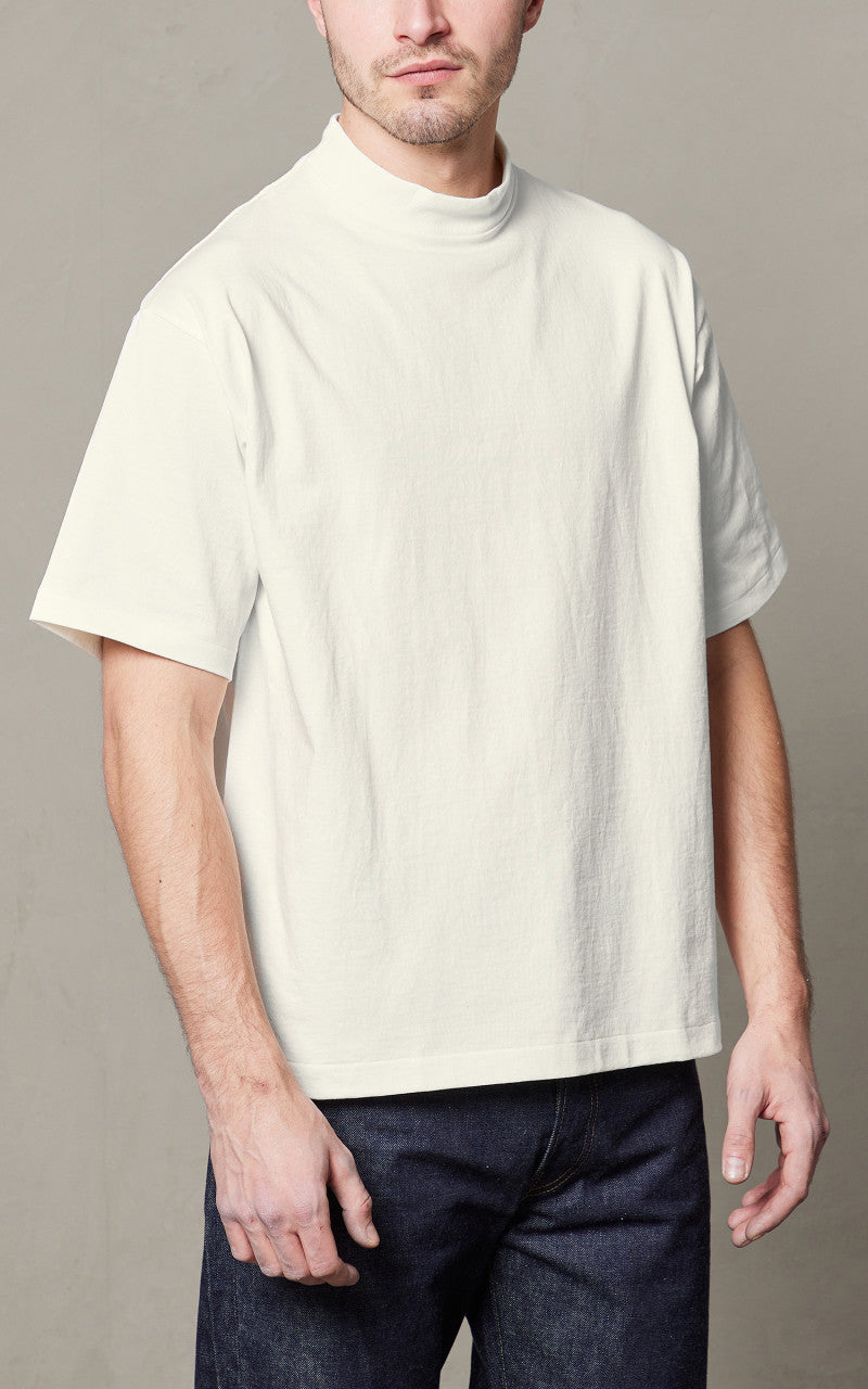 Denime Lot 264 Mock Neck T-Shirt Off White