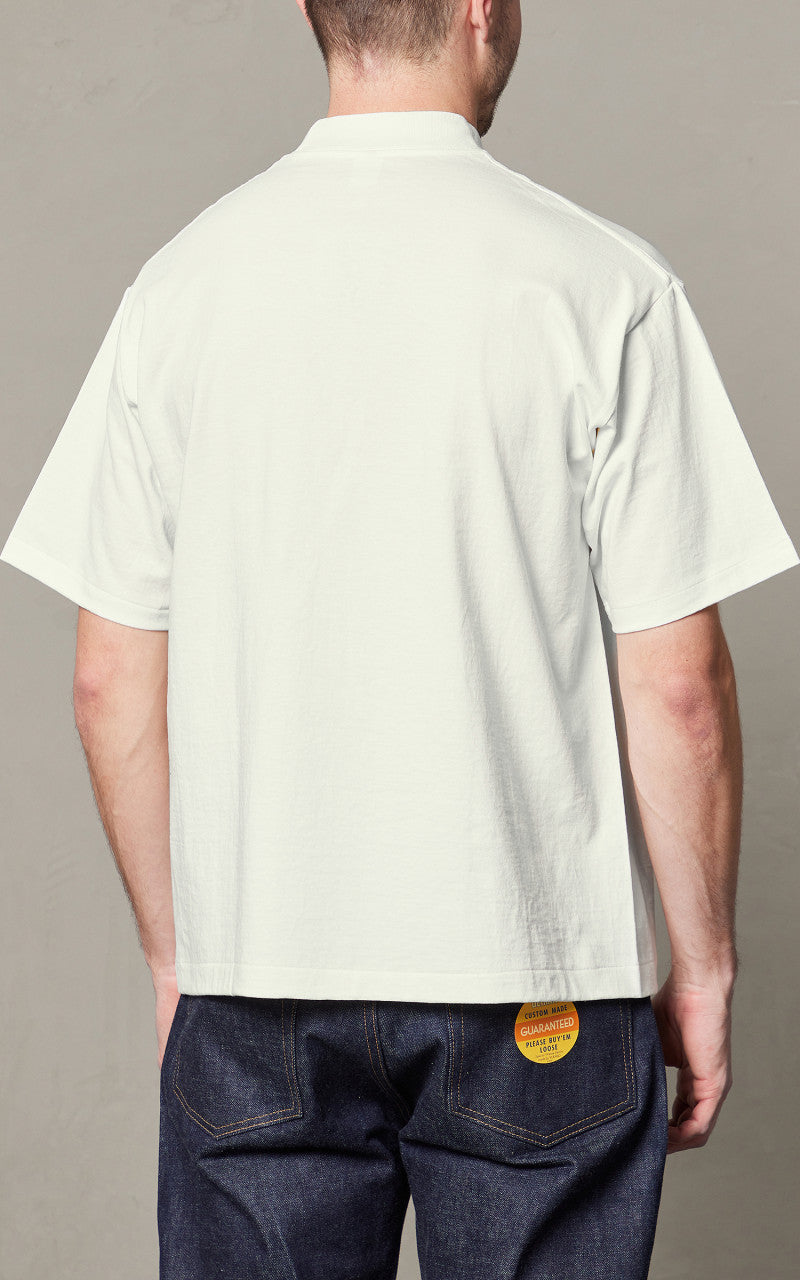 Denime Lot 264 Mock Neck T-Shirt Off White