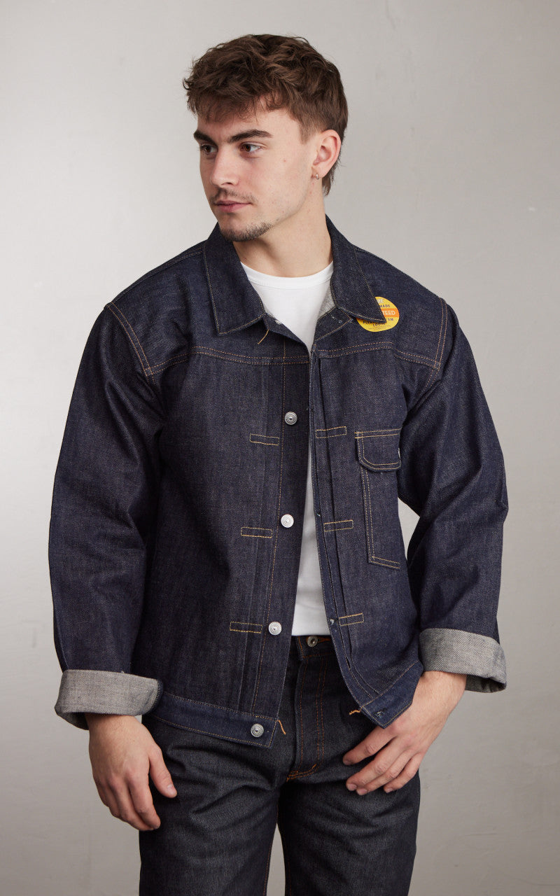 Denime Lot 231XX-47 1947 Model Type 1 Denim Jacket Selvedge Unwashed Indigo