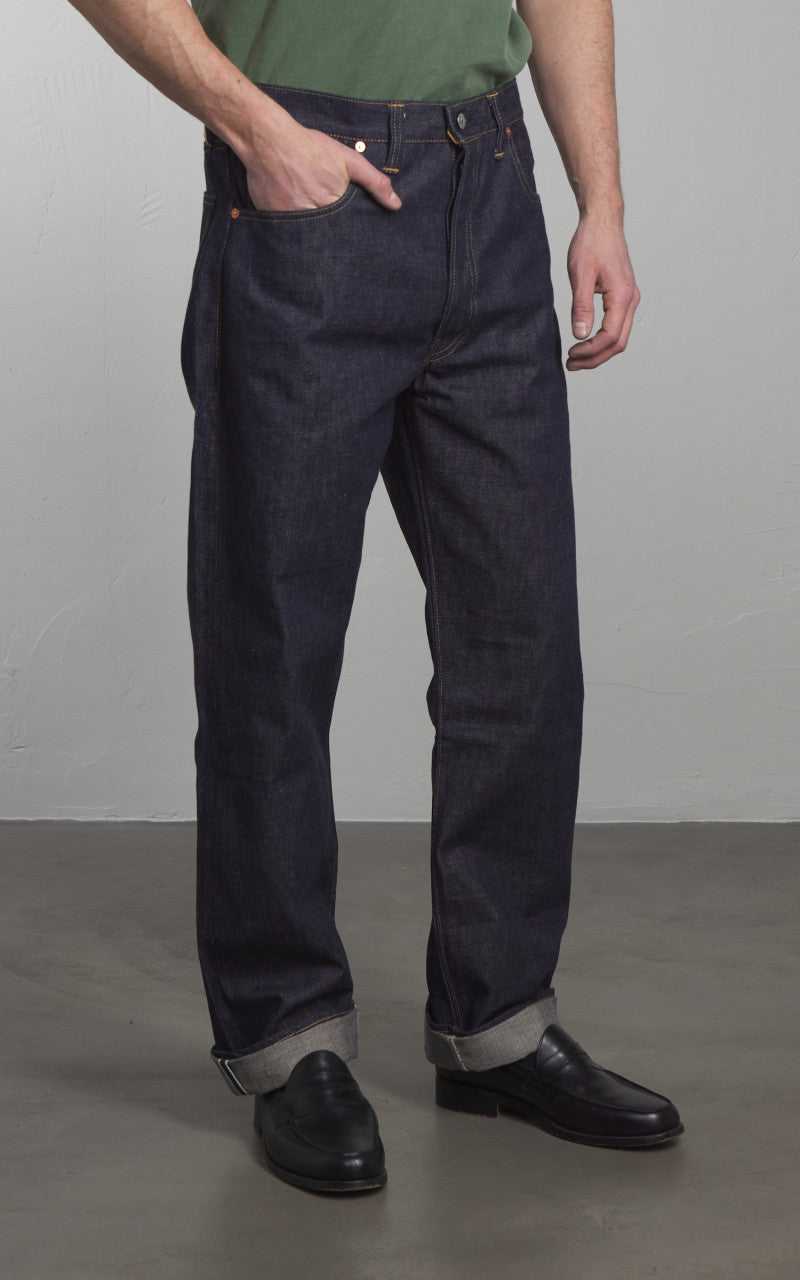 Denime Lot 220XX-47 1947 Model Jeans Selvedge Unwashed Indigo 14.5oz