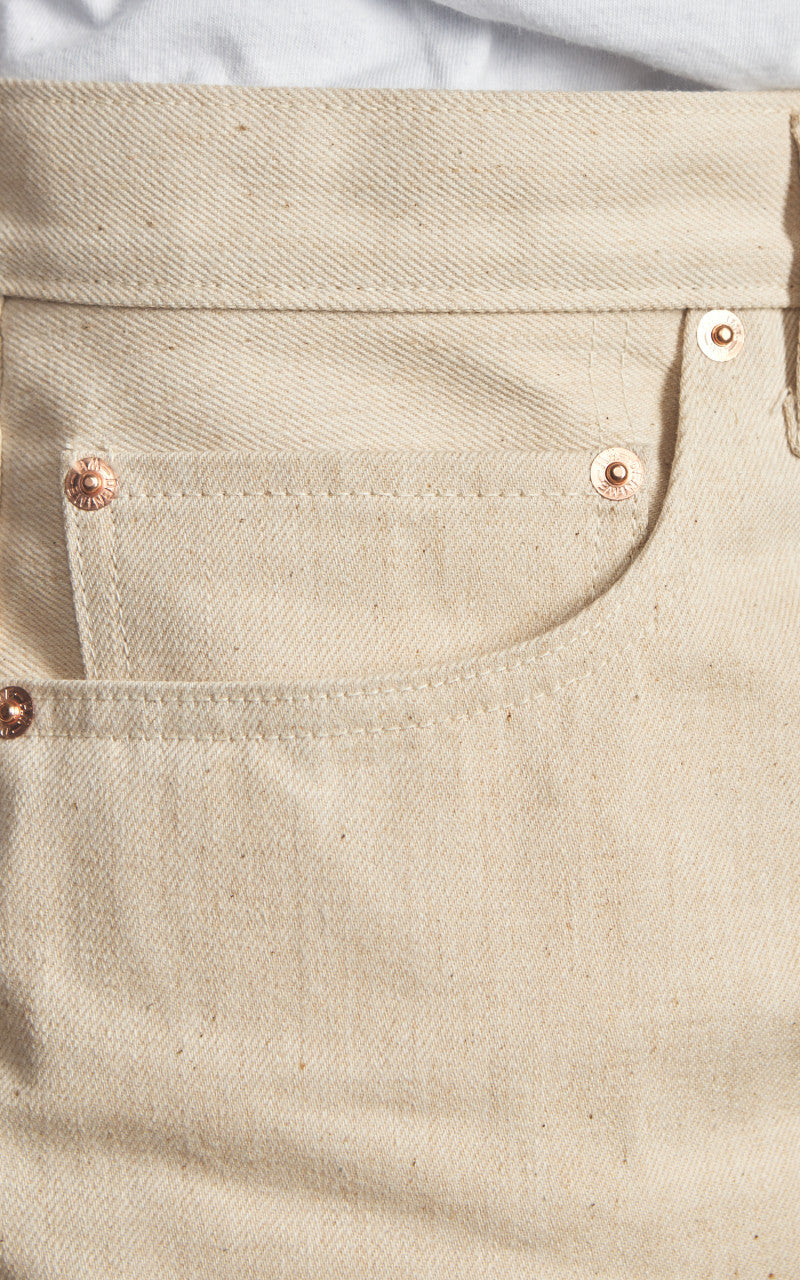 Denime Lot 224 66 Model Jeans Mother Cotton Kinari Natural