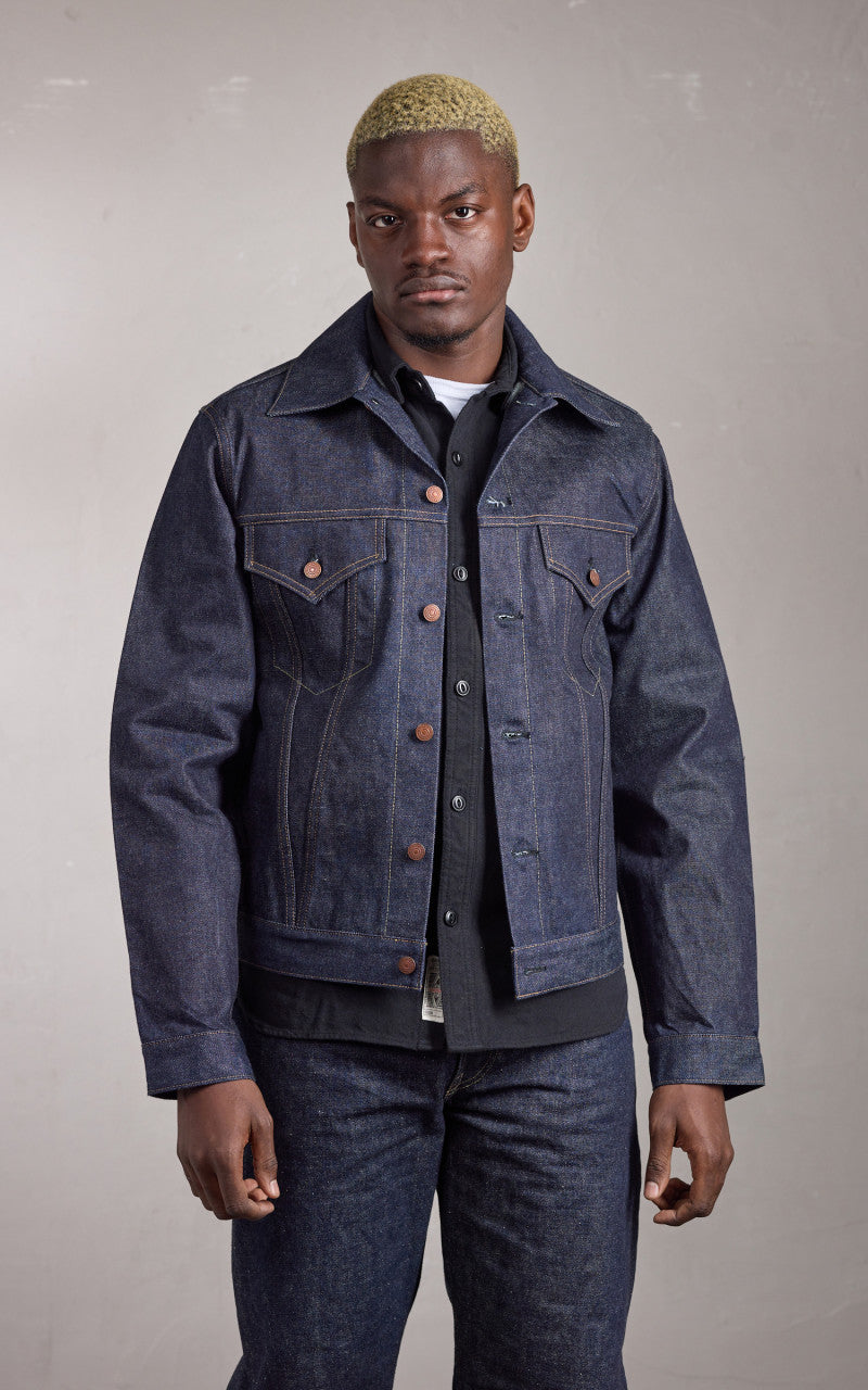 Denime Lot 233 Type III Denim Jacket Selvedge Unwashed Indigo