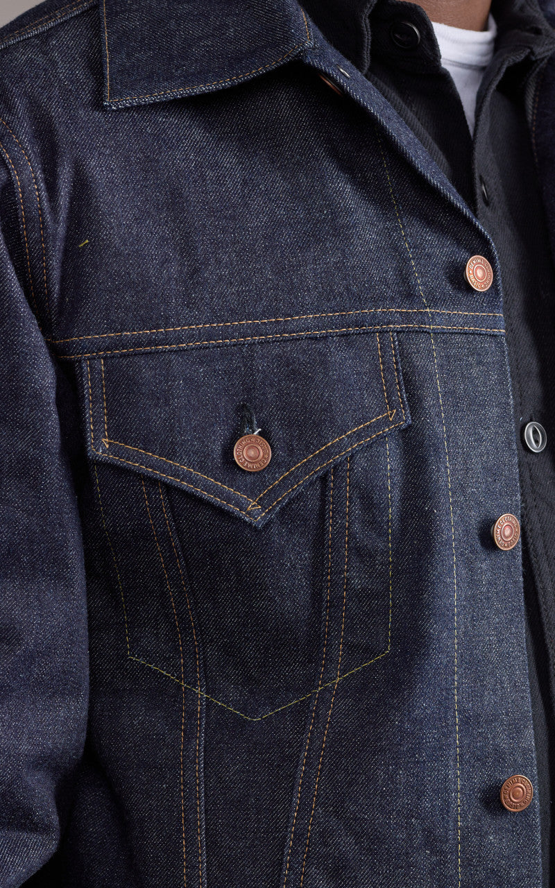 Denime Lot 233 Type III Denim Jacket Selvedge Unwashed Indigo