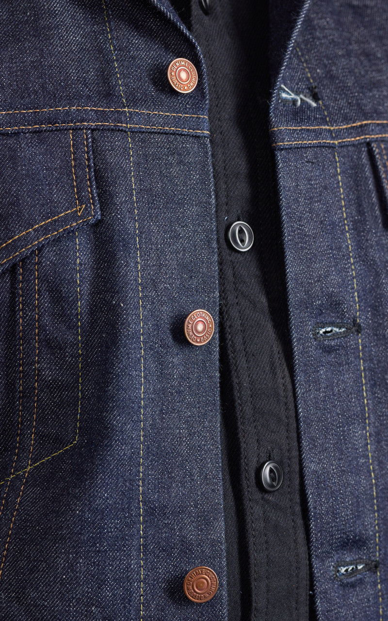 Denime Lot 233 Type III Denim Jacket Selvedge Unwashed Indigo