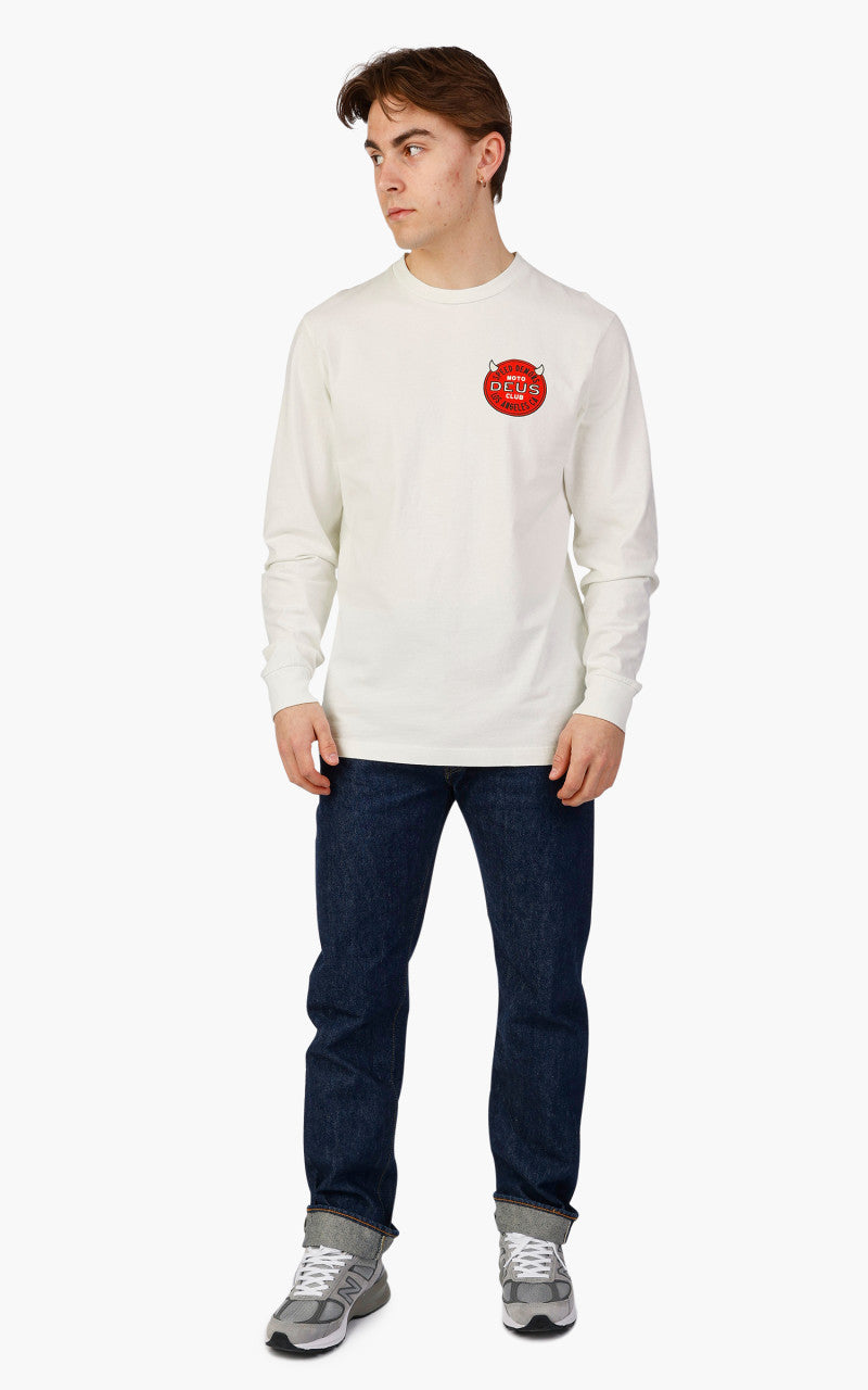 Deus Ex Machina Riding Hot LS Tee Vintage White