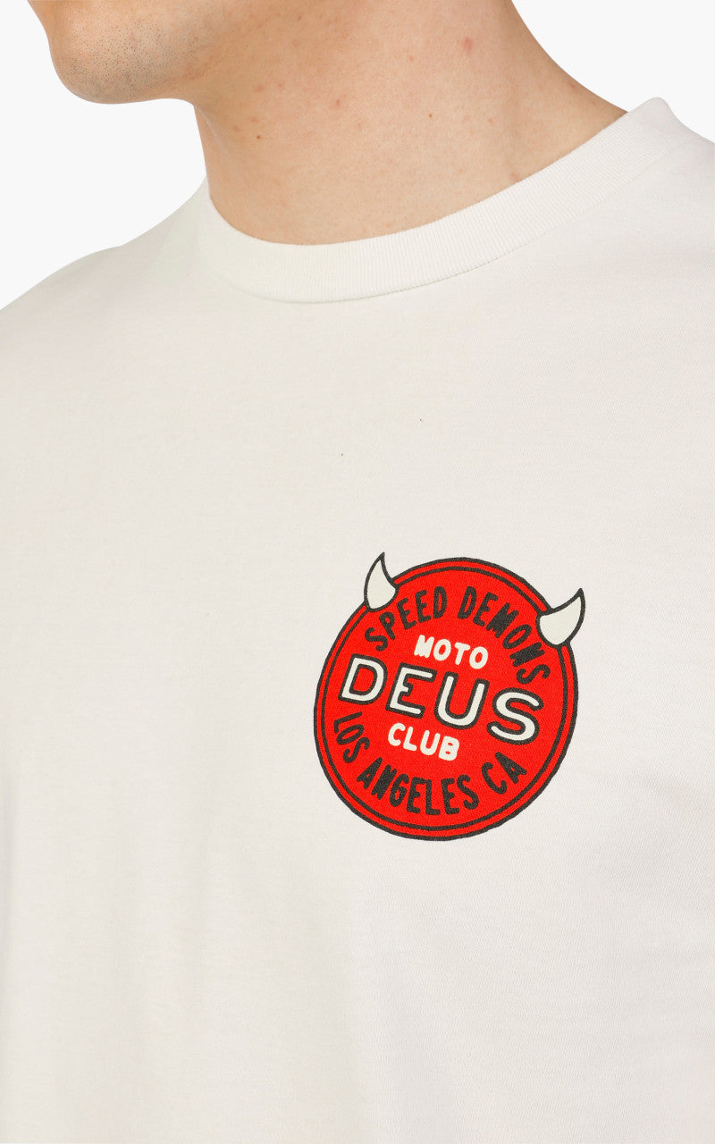 Deus Ex Machina Riding Hot LS Tee Vintage White