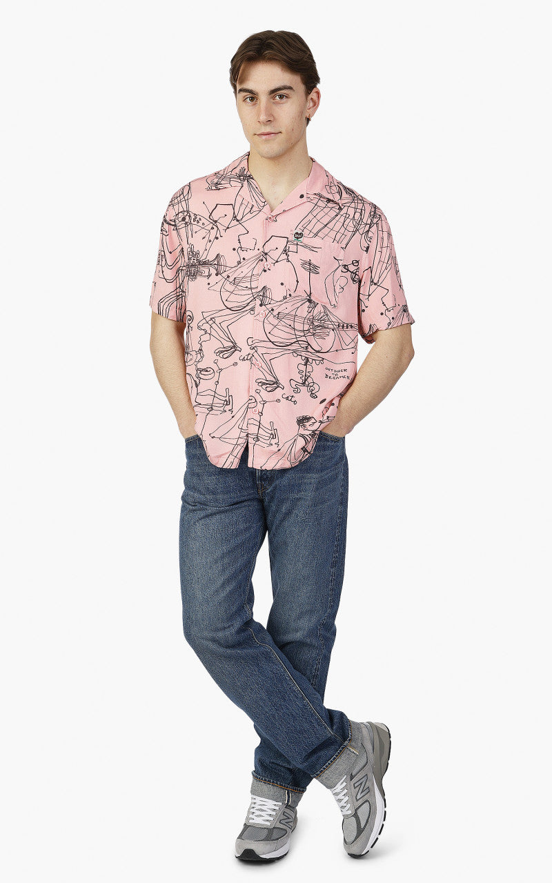 Deus Ex Machina R.G Cato Short Sleeve Shirt Zephyr Pink
