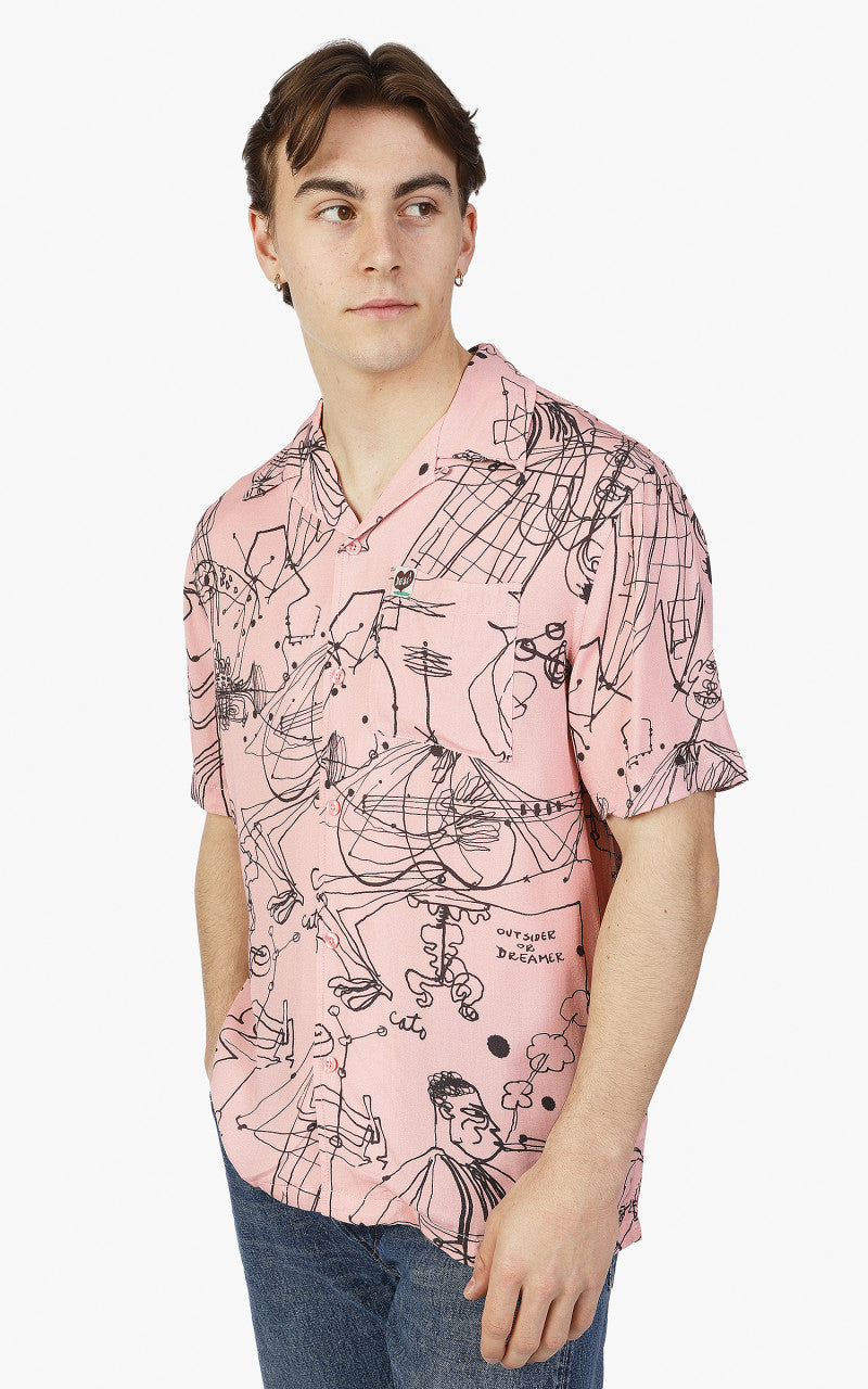 Deus Ex Machina R.G Cato Short Sleeve Shirt Zephyr Pink