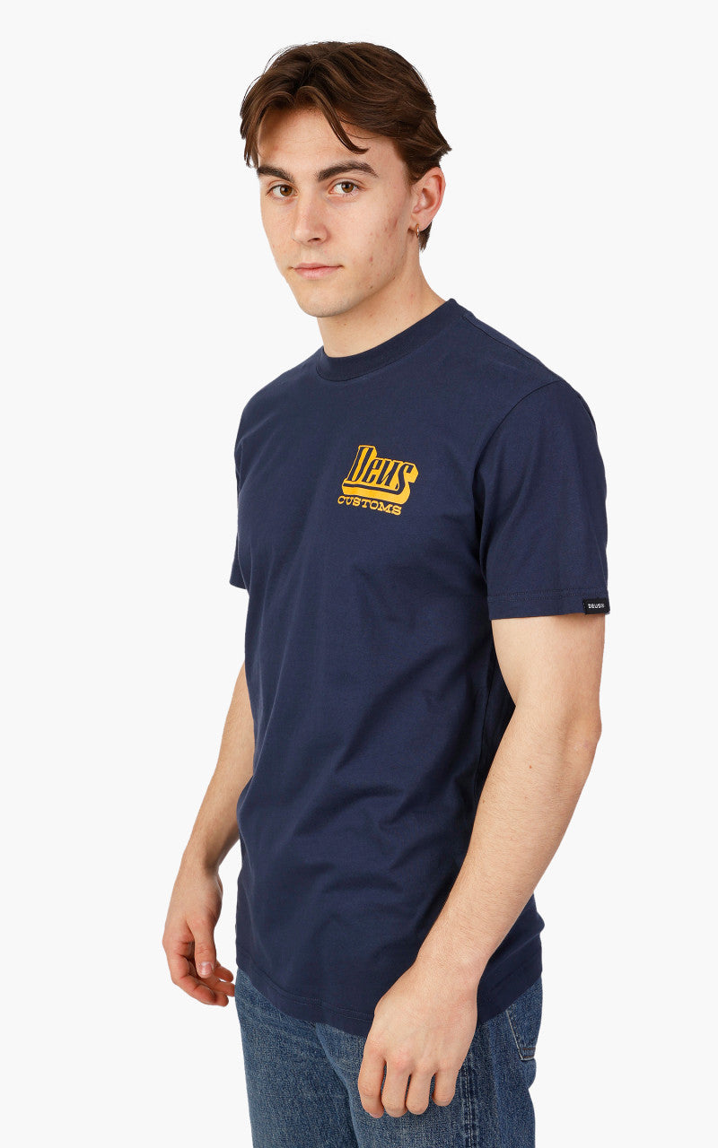 Deus Ex Machina Stripes Tee Navy