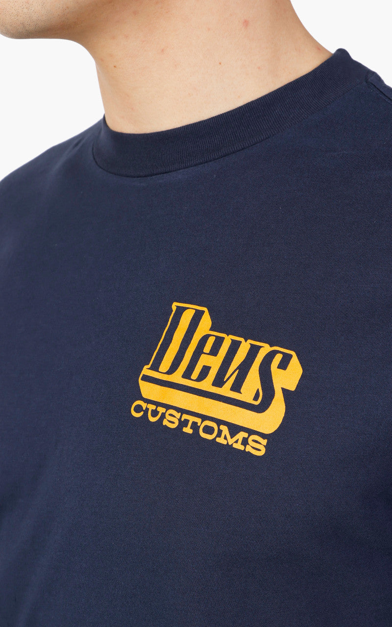 Deus Ex Machina Stripes Tee Navy