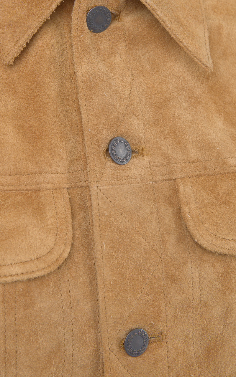 Double Helix The Boxer Horsehide Suede Jacket Beige