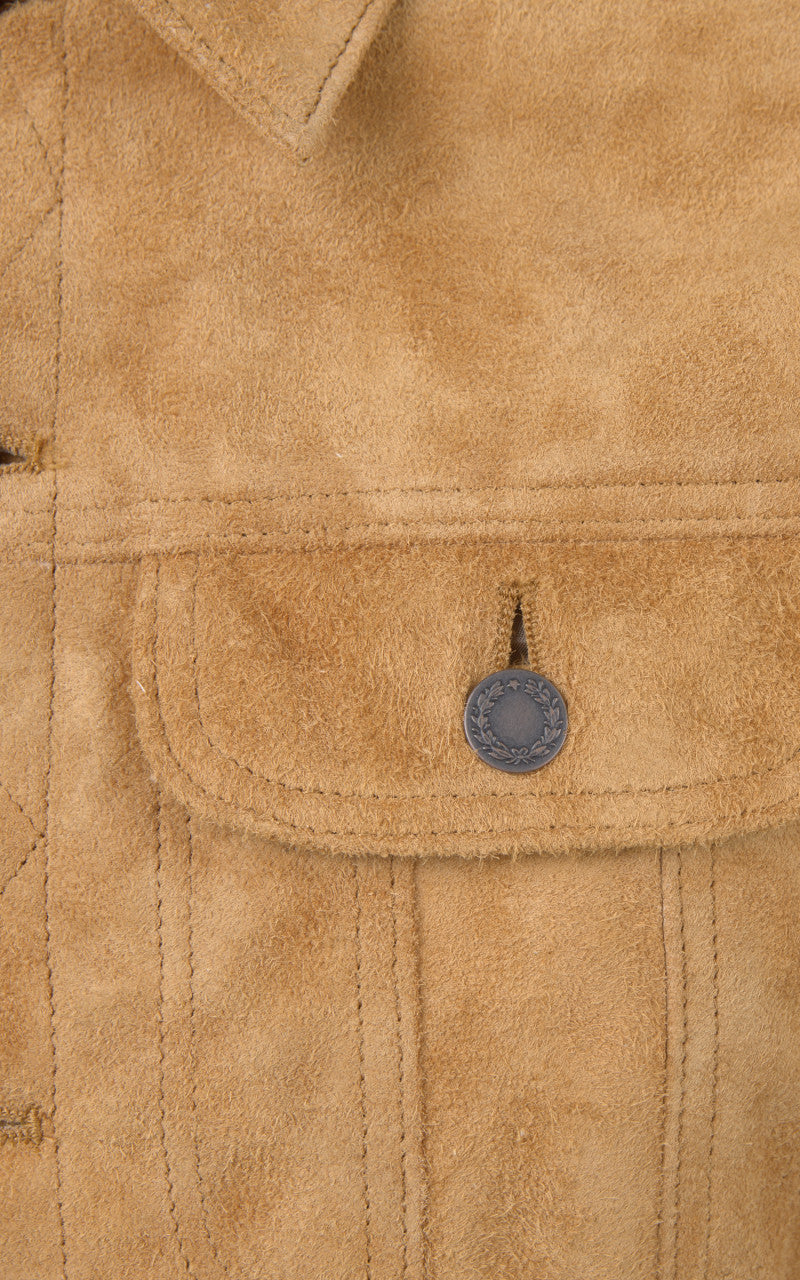 Double Helix The Boxer Horsehide Suede Jacket Beige