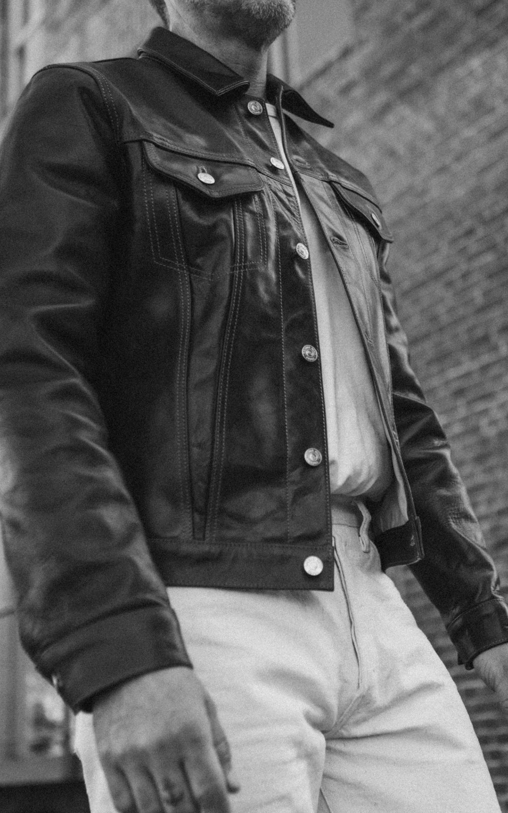 Double Helix Western Pioneer Horsehide Leather Jacket Burgundy