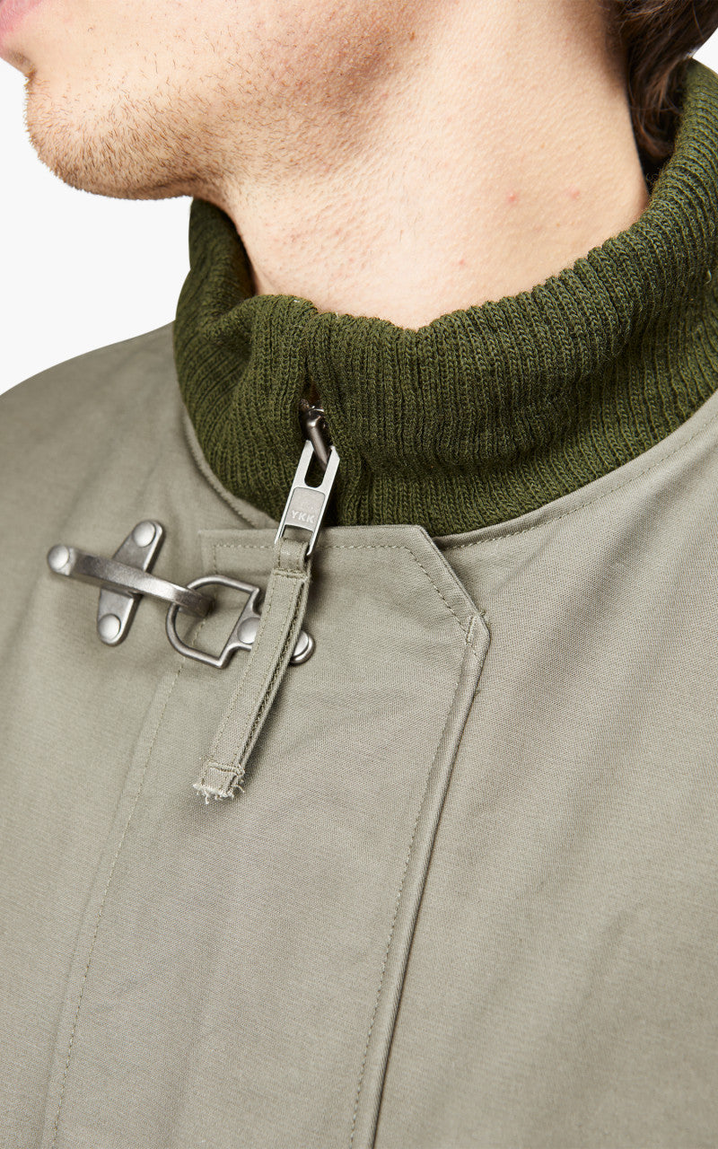 Engineered Garments Deck Jacket Cotton Double Cloth Olive