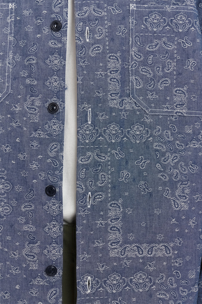 Eastlogue Mechanic Shirt Chambray Paisley