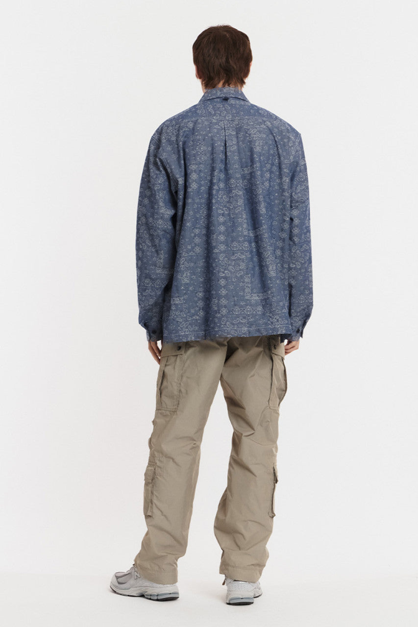 Eastlogue Mechanic Shirt Chambray Paisley