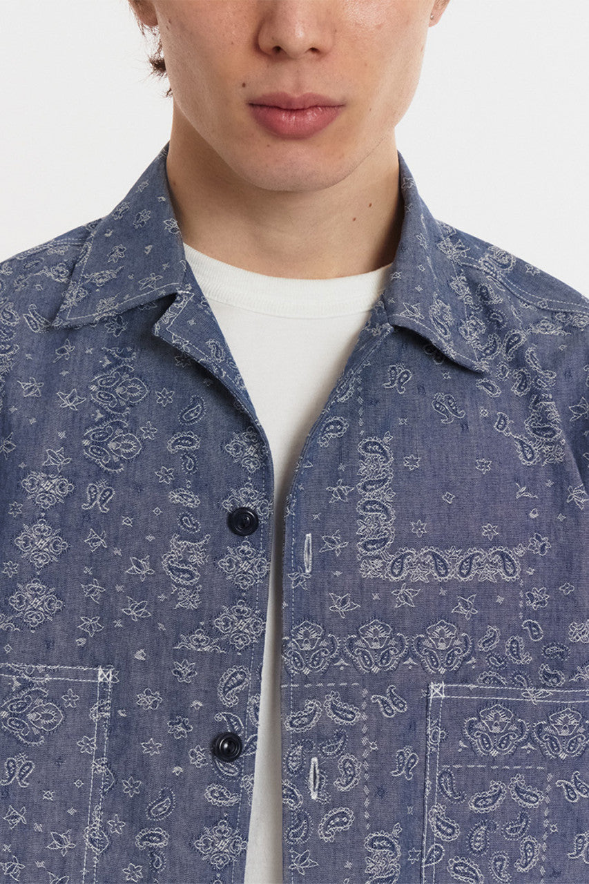 Eastlogue Mechanic Shirt Chambray Paisley