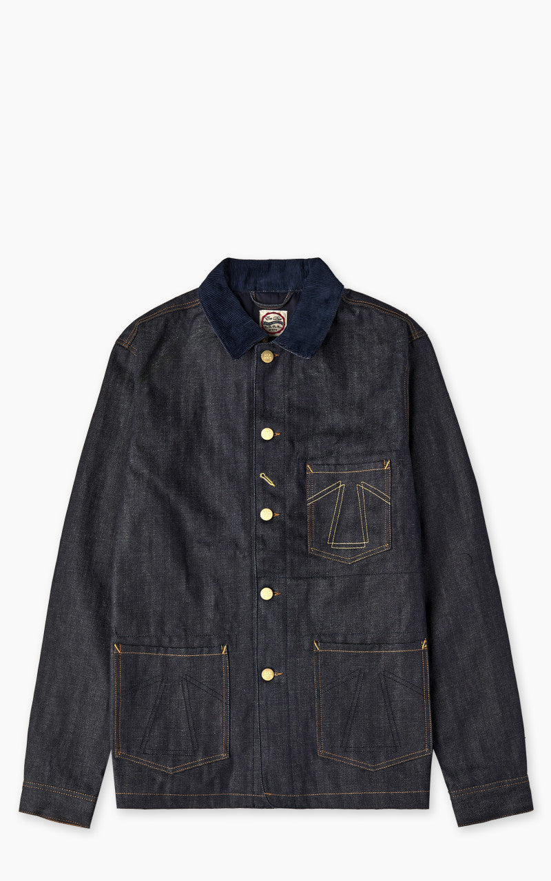 Eat Dust Fit 673 Chore Jacket Selvedge Denim Indigo Blue 13.75oz