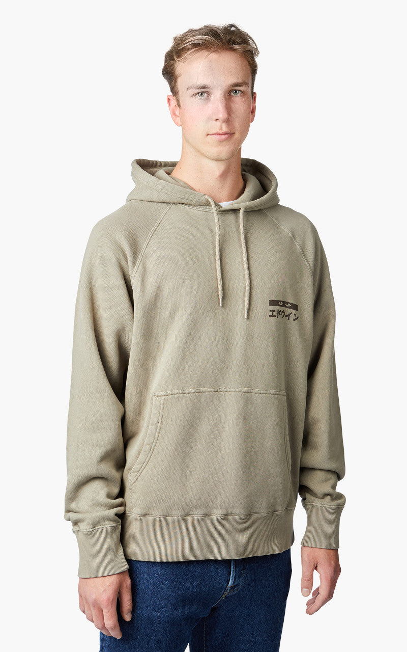 Edwin Hanadorobo V Hoodie Sweat Heavy Felpa Aloe