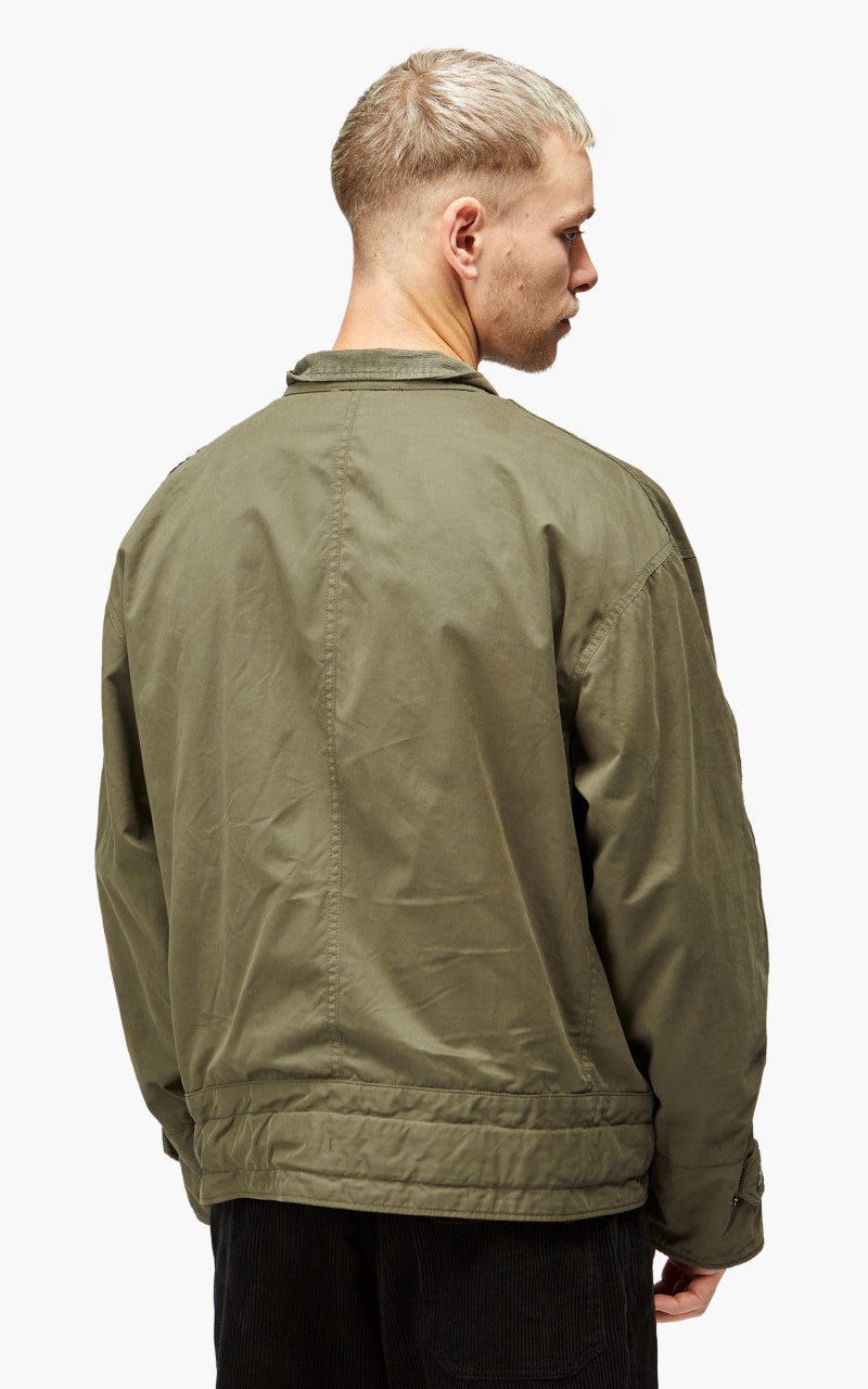 Engineered Garments Moto Jacket PC Coated Cloth Olive