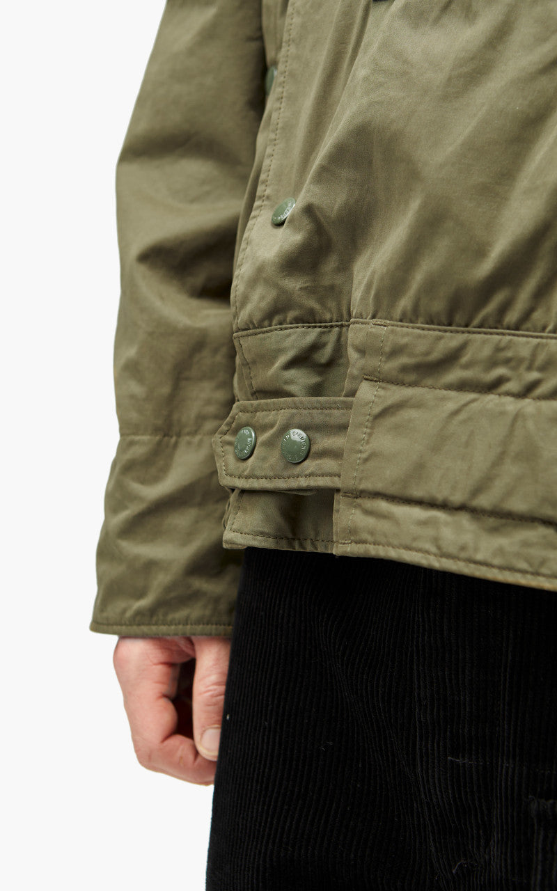 Engineered Garments Moto Jacket PC Coated Cloth Olive