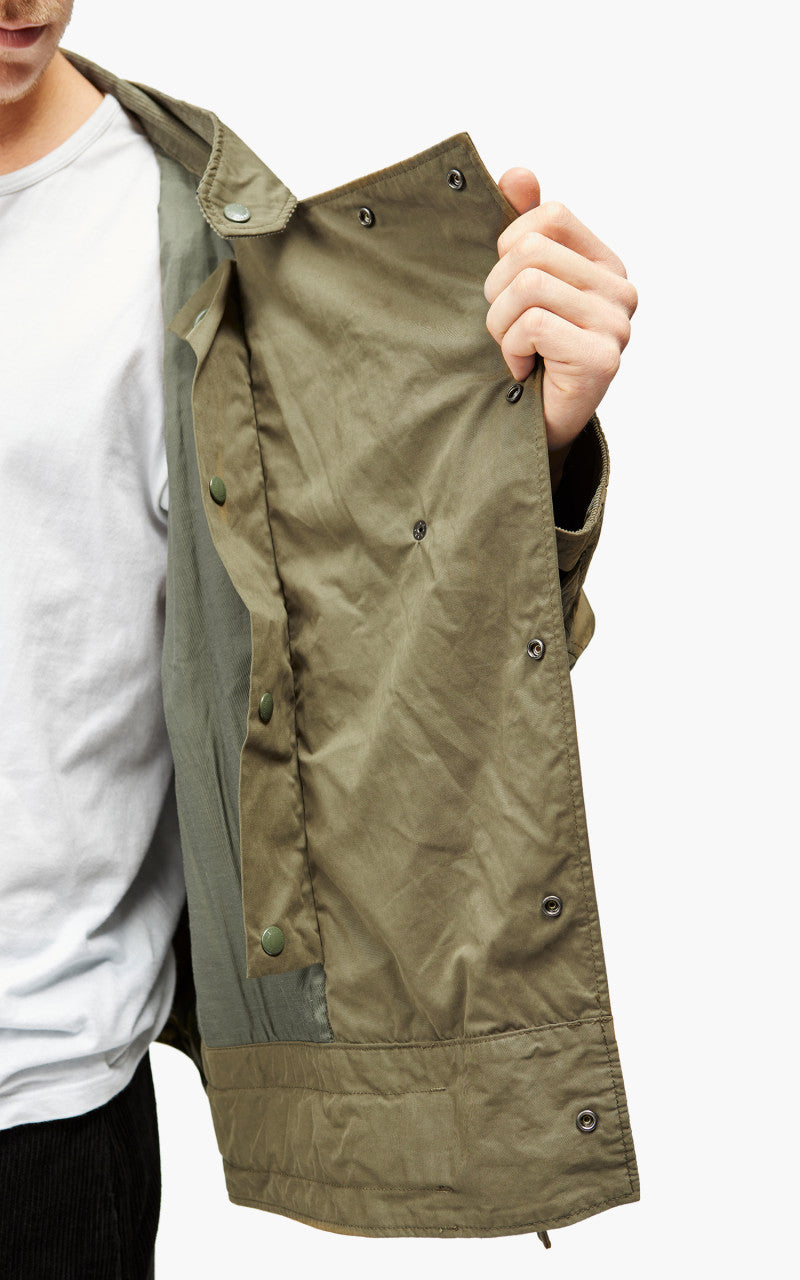 Engineered Garments Moto Jacket PC Coated Cloth Olive