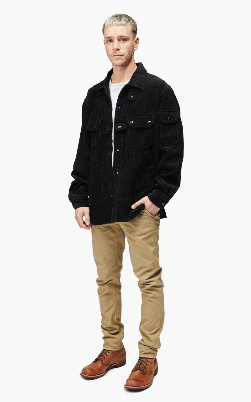 Engineered Garments Explorer Shirt Jacket Cotton 8 Wale Corduroy Black