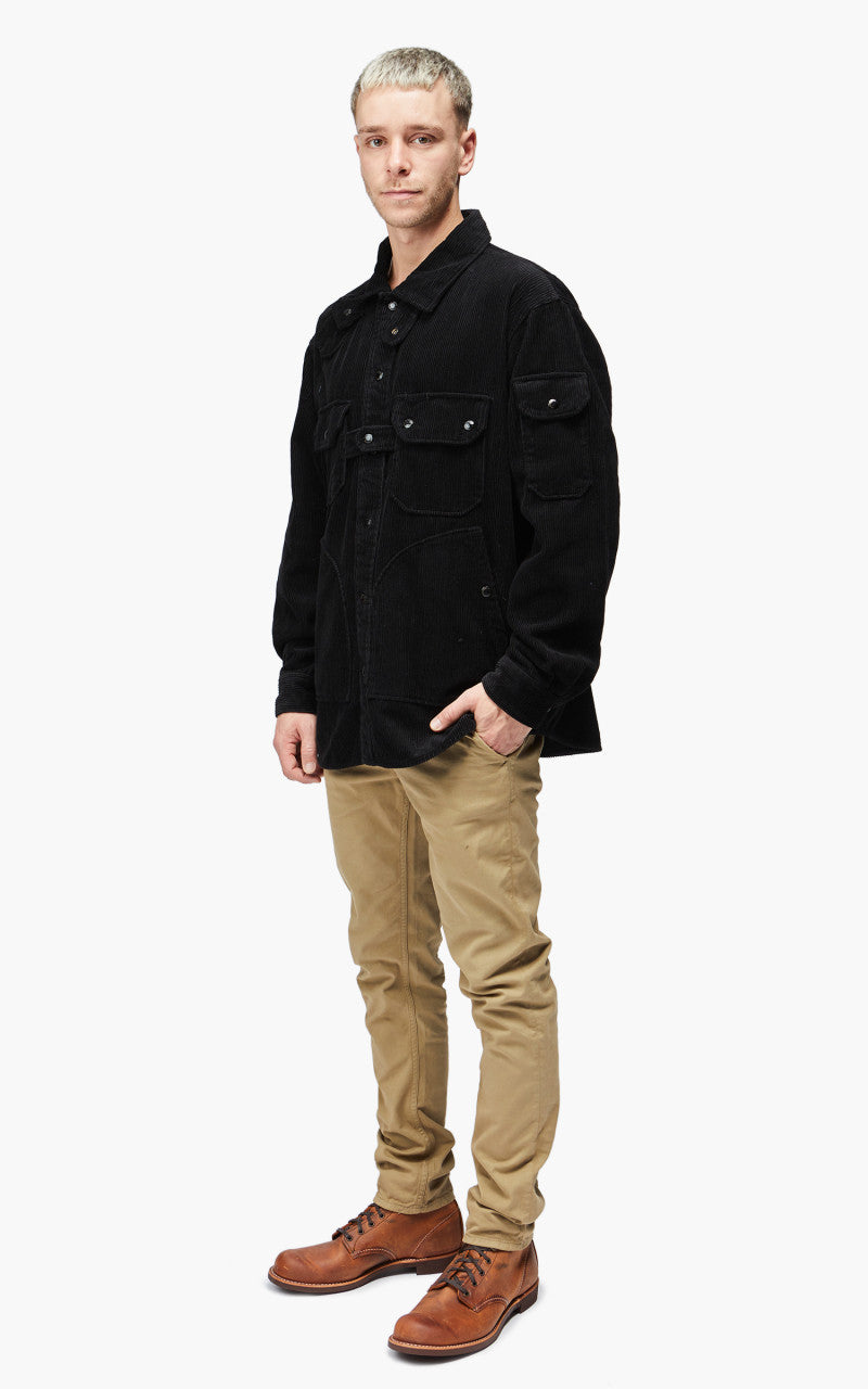 Engineered Garments Explorer Shirt Jacket Cotton 8 Wale Corduroy Black