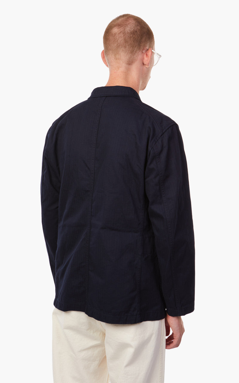 Engineered Garments Bedford Jacket Cotton Herringbone Twill Dark Navy