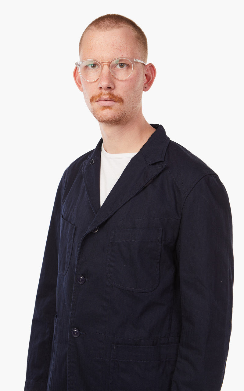 Engineered Garments Bedford Jacket Cotton Herringbone Twill Dark Navy